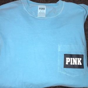 PINK b VS long sleeve pocket tee